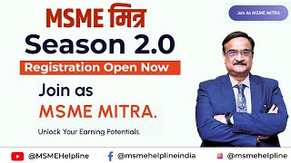 MSME MITRA Season 2 Register Now and Unlock your Earning Potential [upl. by Nnaylime]