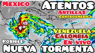 Nueva tormenta amenaza con formarse y fuertes luvias para el Caribe [upl. by Arem448]