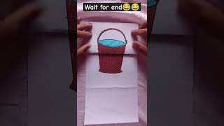 Funny paper folding drawing 😁😅shortvideopaperfoldingart drawing artworkpapercraftartistshorts [upl. by Animas]