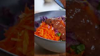 Red Cabbage Salad Easy Vegetarian Recipe [upl. by Maud261]