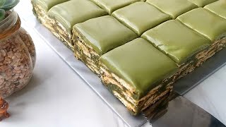 Kek Batik Matcha  Kek Batik Lembut  Resepi mudah pasti jadi [upl. by Yrtnahc]