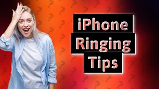 How do I make my iPhone ring out [upl. by Derag413]