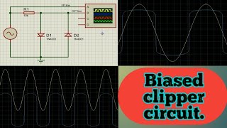 Biased Combination Clipper using proteus 8 Professional application [upl. by Soracco970]