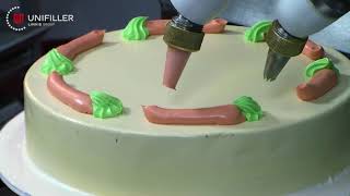 Cake Finishing Center  Cake Decorating from Unifiller [upl. by Beal26]