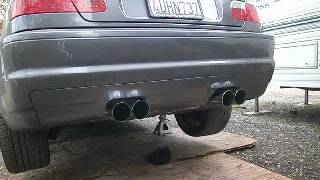 BMW e46 M3 Eisenmann Sport Exhaust [upl. by Wrennie955]