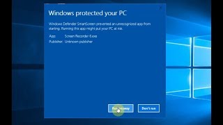 How to Disable Warning Message quotWindows Protected Your PCquot on Windows 10 [upl. by Nomaid]