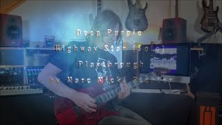 Highway Star guitar solo I cover by Marc Micki Richter [upl. by Elvie]