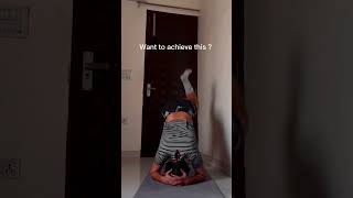 Want to achieve headstand  Try this ❤️🥀 headstand tutorial sports yogalife [upl. by Manning]