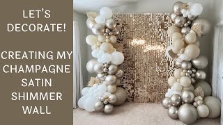 Creating My New Champagne Gold Satin Shimmer Wall [upl. by Yerahcaz]