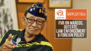 Rappler Talk FVR on Marcos Duterte law enforcement and foreign policy [upl. by Lynda186]