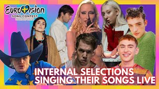 Eurovision 2024 LIVE Internal Selections Singing Their Songs 🇦🇲🇧🇪🇳🇱🇵🇱🇸🇮🇨🇭🇬🇧 [upl. by Adi]