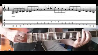 G Diminished Triads with Approach Note Lick with tabs  DPs Guitar Encyclopedia [upl. by Venezia]