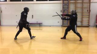 Rapier and Dagger vs Katana and Wakizashi sparring Tom vs Nick [upl. by Roane]