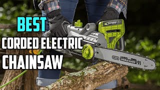 Top 5 Best Corded Electric Chainsaw Review  Corded Electric Chainsaw 2023 [upl. by Annayhs]