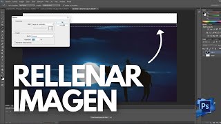 Rellenar una imagen según contenido 📷  Photoshop  En menos de 1 minuto [upl. by Nohj]