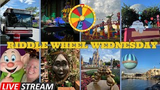 🔴 Live  Riddle Me Wheel Wednesday  Walt Disney World 942024 [upl. by Cassius636]