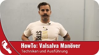 Valsalva Manöver How To  3 Techniken zur Ausführung der Pressatmung [upl. by Amoreta]