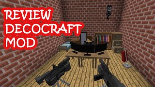 DECOCRAFT  El MEJOR MOD para DECORAR en MINECRAFT  REVIEW DECOCRAFT [upl. by Orferd853]