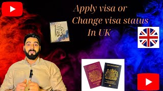 How to Apply visa or change visa status in uk 🇬🇧 Documents and cost… [upl. by Ceil36]