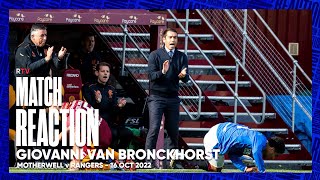 REACTION  Giovanni van Bronckhorst  16 Oct 2022 [upl. by Nylloc972]