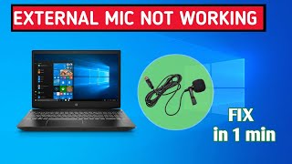 Fix external mic not working in Laptop  Best way to solve this problem [upl. by Cressida]