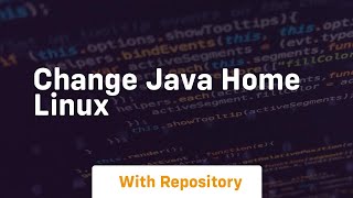 change java home linux [upl. by Liuqnoj481]