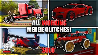 SOLO GTA 5 ALL WORKING CAR MERGE GLITCHES AFTER PATCH 168 F1BENNYS MERGE GLITCH GTA ONLINE [upl. by Oglesby]