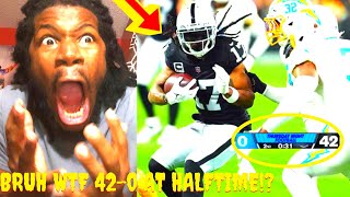 CHARGERS VS RAIDERS REACTION 2023 LAS VEGAS RAIDERS VS LOS ANGELES CHARGERS HIGHLIGHTS REACTION 2023 [upl. by Barbabas525]