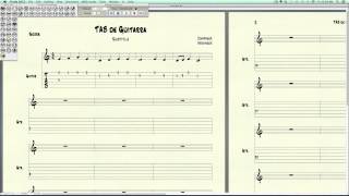 Crear Y Editar TAB de Guitarra en Finale 2012  Jorge Silvestrini [upl. by Yauq]