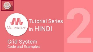 Materialize css tutorial in hindi  Grid system [upl. by Sunderland782]