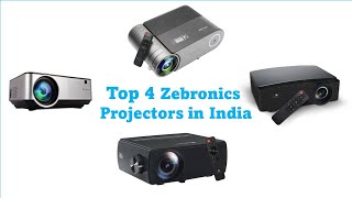 Top 4 Zebronics Projectors in India [upl. by Valle]