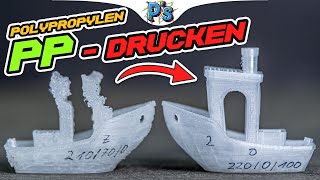 WIE DRUCKE ICH POLYPROPYLEN Tutorial  Druckbetthaftung [upl. by Carma]