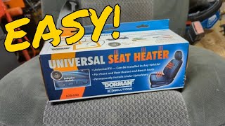 How to Install Universal Heated Seat kits its easier than youd think Installed on 73 SuperDuty [upl. by Oiramrej]