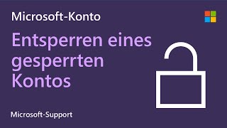 So entsperrst du ein gesperrtes MicrosoftKonto Microsoft [upl. by Dawson]