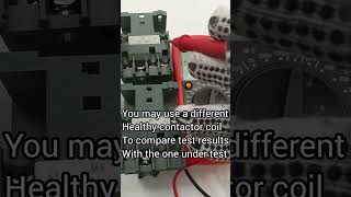 how to test a contactor  contactor coil testing  Faulty contactor testing electrical problems [upl. by Kristi]