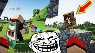 TROLLEI 3 AMIGOS QUE ESTAVAM EM LIVE Minecraft [upl. by Dita515]