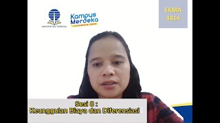 Sesi 8  Keunggulan Biaya dan Diferensiasi  Analisis Statis dan Dinamis [upl. by Schwing976]