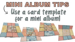 Mini Album Tip 4 Use a card template for a mini album [upl. by Nnalorac]