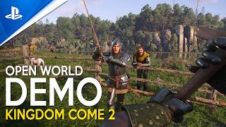 KINGDOM COME 2 Exclusive Open World Demo  MOST REALISTIC Single Player RPG coming to PS5 in 2025 [upl. by Ulphiah]