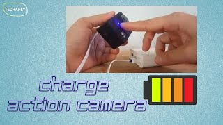 How to Charge Action Camera  Demo on Eken H9R 4K Ultra HD Wifi [upl. by Oiligriv]