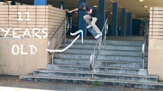 11 YEAR OLD HANDRAIL SESSION RAW [upl. by Annaohj]