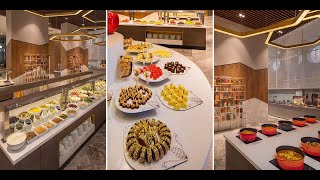 Akra Kemer Ex Barut Kemer Hotel All Inclusive Buffet of Breakfast Lunch Dinner Antalya Turkiye [upl. by Imekawulo]