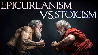 Epicureanism Vs Stoicism  Overview and Explanation [upl. by Layney]