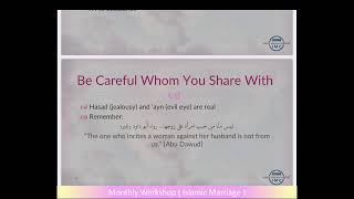 Islamic Marriage Workshop  Part 3  Maulana Omar [upl. by Quintin]