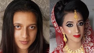 Real Bride  Signature Traditional Asian Bridal Makeup [upl. by Notslar]