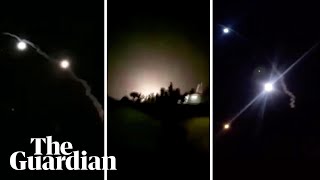 Iran releases video of missile attack on US bases in Iraq [upl. by Kumler]