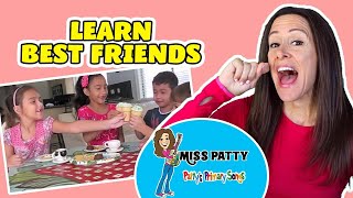 Learn Friends Song for Children Kids and Toddlers  Best Friends by Patty Shukla [upl. by Lissner102]