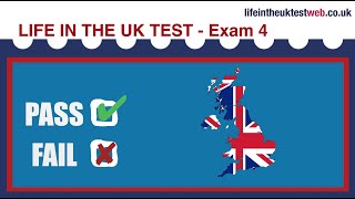 🇬🇧 Life in the UK Test 2024  British Citizenship practice tests 🇬🇧 EXAM 4 [upl. by Eniamerej]