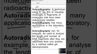 Autoradiography A technique using X ray film to visualize molecules or fragments of molecules [upl. by Wolbrom]