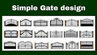 Simple Sima GateIron gate designSteel gatewall gateBoundary gate ModelHouse Front door [upl. by Mungo48]